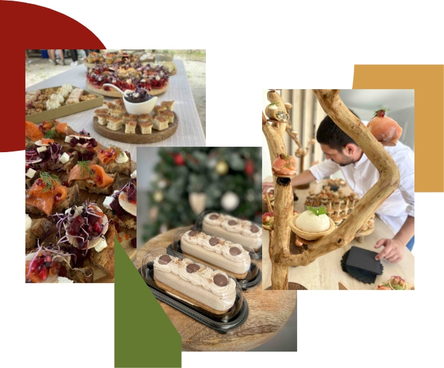Plats et présentations, traiteur évènementiel